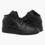 Кросівки жіночі Jordan 1 Mid (Gs) Black (554725-091)