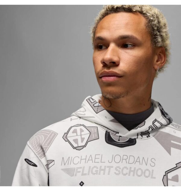 Кофта чоловіча Jordan M Ess Aop Flc Po (HM7254-133)